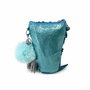 Oh My Pop Bolso Bandolera Action Wow-Siren Azul Pequeño con Cadena de 116cm