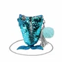 Oh My Pop Bolso Bandolera Action Wow-Siren Azul Pequeño con Cadena de 116cm