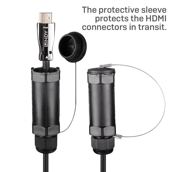 Lindy 38529 Cable HDMI 2.1 de 20 metros - Alta Velocidad 48 Gbps - 8K UHD 120Hz - 4K - Macho a Macho - Negro