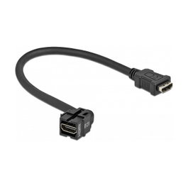 DeLOCK Módulo Keystone HDMI hembra con cable Negro 86854