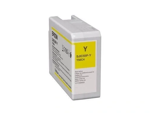 Epson SJIC55(Y) Cartucho de Tinta Amarillo 80 ml Epson SJIC55(Y) Cartucho de Tinta Amarillo 80 ml