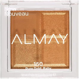 Shadow Quad, Paleta de sombras de ojos, 150, Oro puro, 4 tonos, 3.5 g