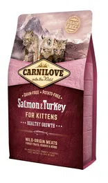 Carnilove Alimento para Gatos Bebés: Salmón y Pavo, 2 kg