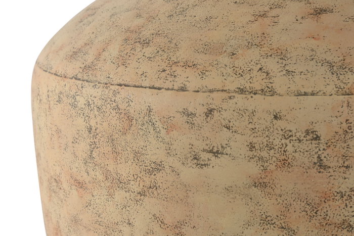 DKD Home Decor Jarrón Metal Crema 33x33x38 cm