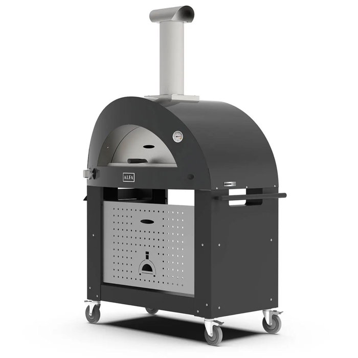 Alfa Forni Base 3 Pizze Moderno Black