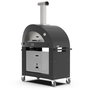 Alfa Forni Base 3 Pizze Moderno Black