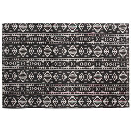 Saveur et Degustation Individual Étnico 45x30 cm Modelos Surtidos Blanco Negro Zig-zag