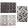 Saveur et Degustation Individual Étnico 45x30 cm Modelos Surtidos Blanco Negro Zig-zag