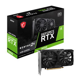 MSI GeForce RTX 3050 VENTUS 2X E 6G OC 6GB GDDR6 - Tarjeta Gráfica