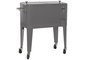 DKD Home Decor Nevera Terraza Y Jardin Gris Oscuro 43 x 80 x 74 cm