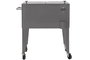 DKD Home Decor Nevera Terraza Y Jardin Gris Oscuro 43 x 80 x 74 cm
