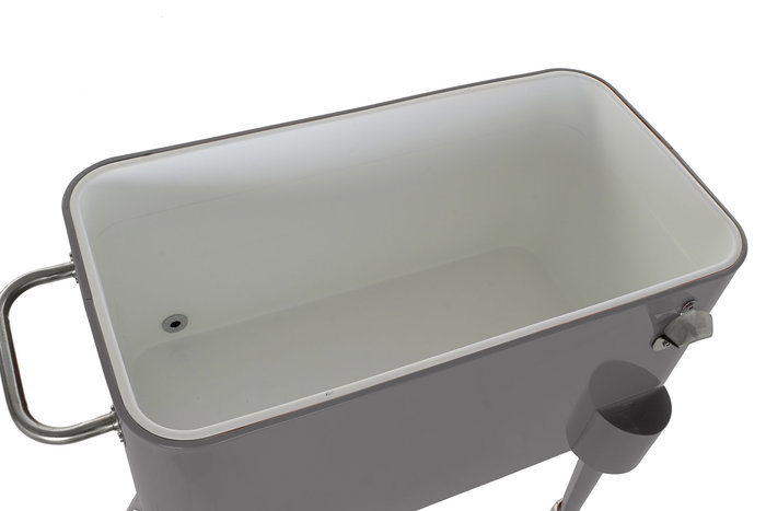 DKD Home Decor Nevera Terraza Y Jardin Gris Oscuro 43 x 80 x 74 cm