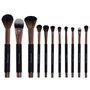 Cosmetic Club Juego De 11 Brochas Magnéticas Para Maquillaje - Set Completo De Brochas De Metal