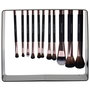 Cosmetic Club Juego De 11 Brochas Magnéticas Para Maquillaje - Set Completo De Brochas De Metal