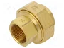 GEBO Conector Doble BR G 3/4 Herraje de Latón