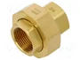 GEBO Conector Doble BR G 3/4 Herraje de Latón
