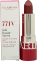 Clarins Matte Joli Rouge Velvet Lipstick 771V Dahlia Red