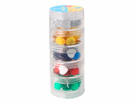 Innspiro Set de Gemas Acrílicas de Corazón Colores Básicos 14x14mm