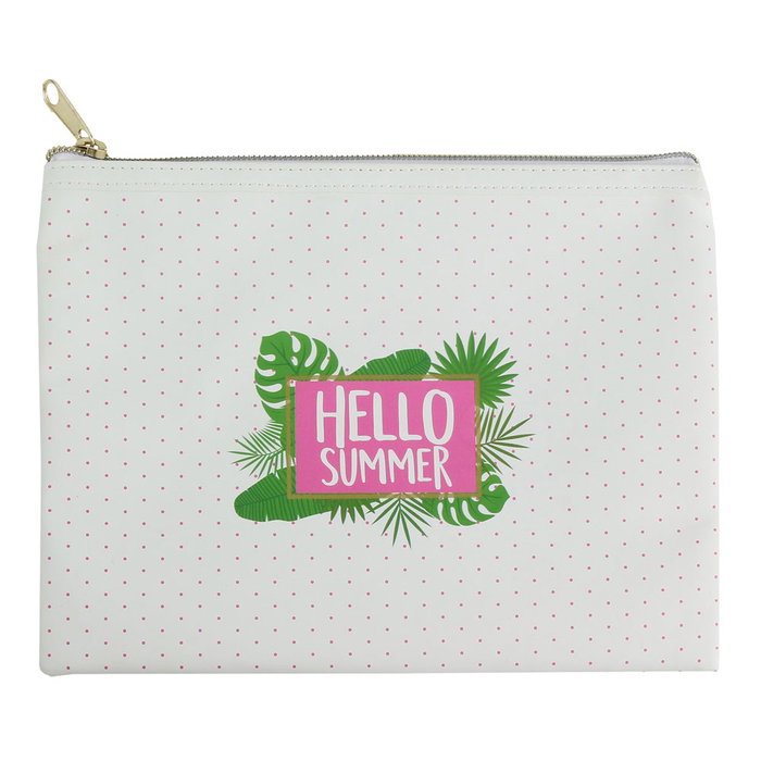 Creatrice de Genie Neceser Estuche Flamenco Veraniego para Objetos Pequeños con Cierre Cremallera Medidas 22x17.5 cm