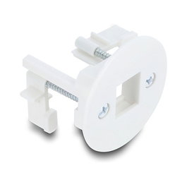 DeLOCK Soporte de módulo Keystone para montaje en pared o mesa, blanco