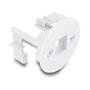 DeLOCK Soporte de módulo Keystone para montaje en pared o mesa, blanco