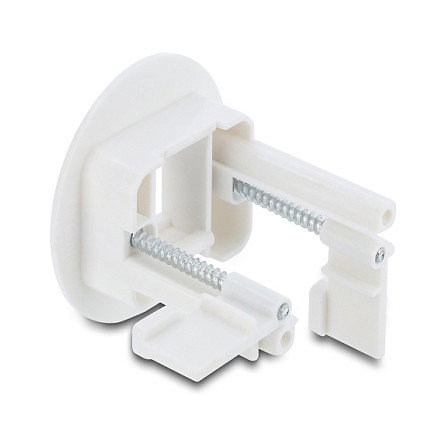 DeLOCK Soporte de módulo Keystone para montaje en pared o mesa, blanco