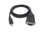 EQUIP Adaptador USB-C a Serie RS232-DB9 1,5m