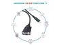 Equip 133392 Adaptador USB-C (2.0) a Serie RS232 DB9 Macho - Cable Negro 1.5m para Windows, macOS, Linux - Chipset Prolific PL2303GT
