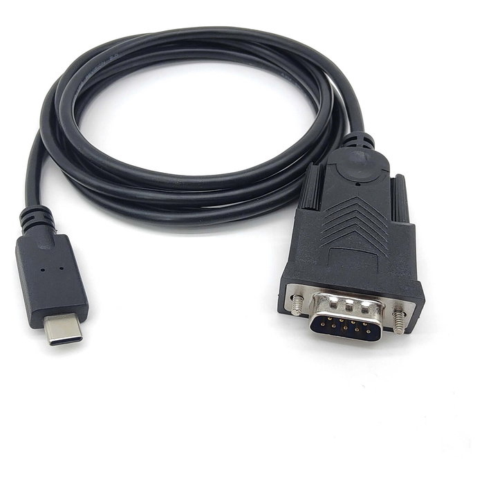 EQUIP Adaptador USB-C a Serie RS232 DB9 Macho/Macho 1.50m Negro