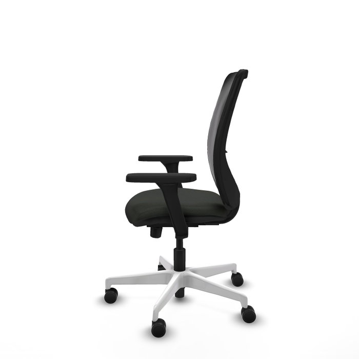 PIQUERAS Y CRESPO Silla de oficina Zulema con mecanismo Sincro/Traslack y Brazos 3D, Negro