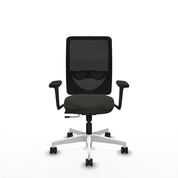 PIQUERAS Y CRESPO Silla de oficina Zulema con mecanismo Sincro/Traslack y Brazos 3D, Negro