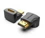 Vention Adaptador HDMI AINB0 Convertidor de Género 270° Macho a Hembra 4K 60Hz HDR Chapado en Oro PVC Negro