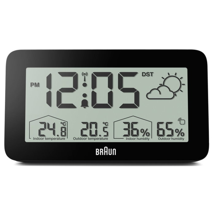 Braun BC 13 BP DCF Radio Weather Station black