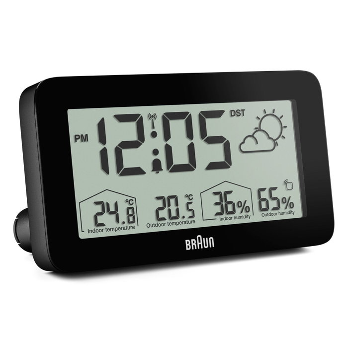 Braun BC 13 BP DCF Radio Weather Station black
