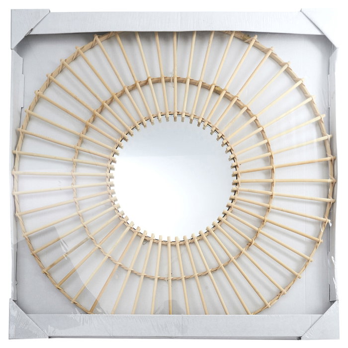 Home Deco Factory Espejo Ratán Natural 75 cm