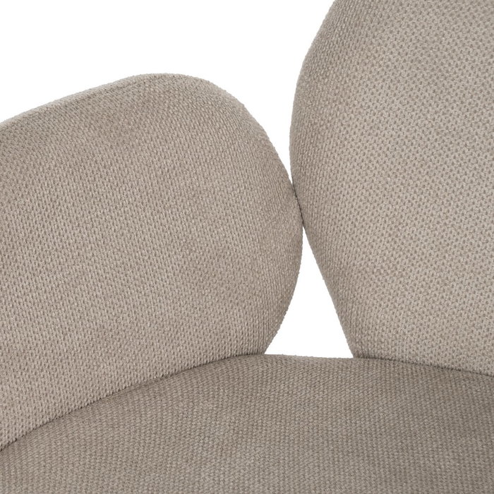 Silla Beige Tejido-Metal 66 X 60 X 79 cm (Set de 2)