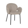 Silla Beige Tejido-Metal 66 X 60 X 79 cm (Set de 2)