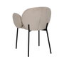 Silla Beige Tejido-Metal 66 X 60 X 79 cm (Set de 2)