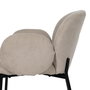 Silla Beige Tejido-Metal 66 X 60 X 79 cm (Set de 2)