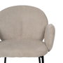 Silla Beige Tejido-Metal 66 X 60 X 79 cm (Set de 2)