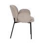 Silla Beige Tejido-Metal 66 X 60 X 79 cm (Set de 2)