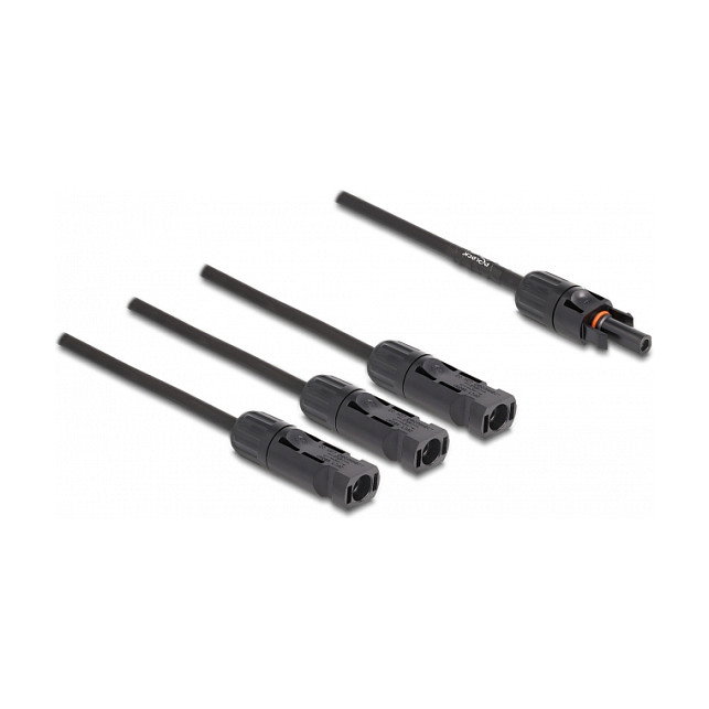 DeLOCK Cable Divisor Solar DL4 1 x Hembra a 3 x Macho 35 cm Negro DeLOCK Cable Divisor Solar DL4 1 x Hembra a 3 x Macho 35 cm Negro