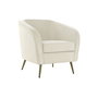 DKD Home Decor Sillon Glam Crema 68 x 73 x 70 cm