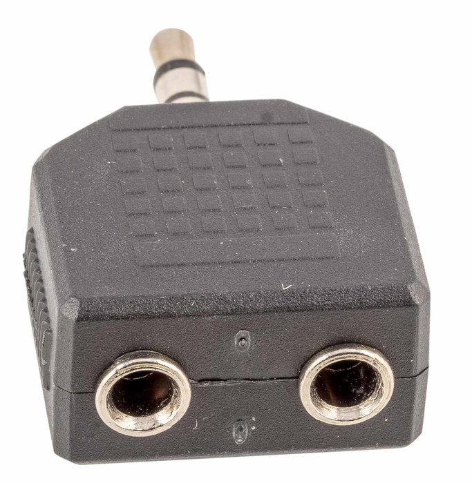 Adaptador Dual Minijack Stereo 3,5 mm Hembra X 2 - Minijack Stereo 3,5 mm A107