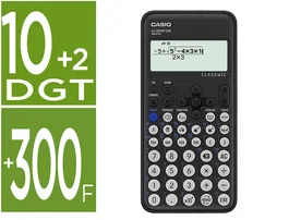 Casio FX-82SP CW Calculadora Científica Classwiz Iberia +300 Funciones Pantalla LCD con Tapa Pila AAA