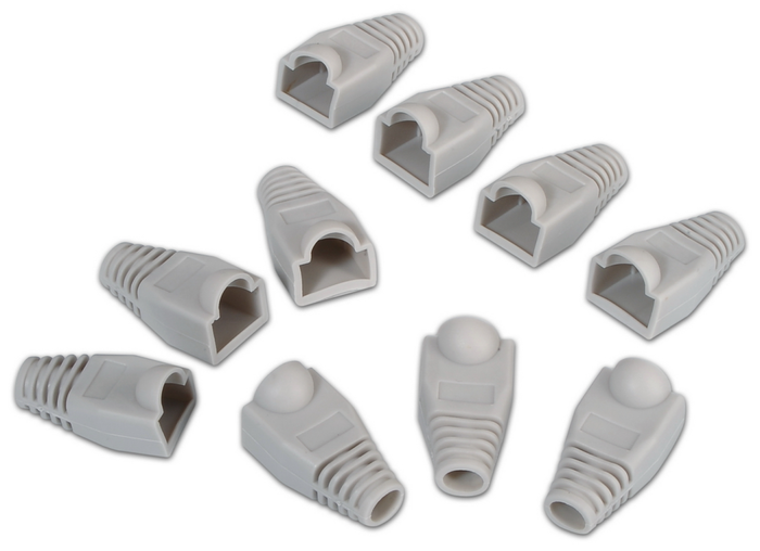 Aisens Funda Protectora RJ45 A140-0306, Gris, 10 Unidades