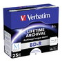 Verbatim M-Disc BD-R Blu-Ray 25GB 4x Imprimible (5 Pack Jewel Case)