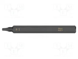 WERA Punta de destornillador cuadrada RB1 de 70 mm para impacto