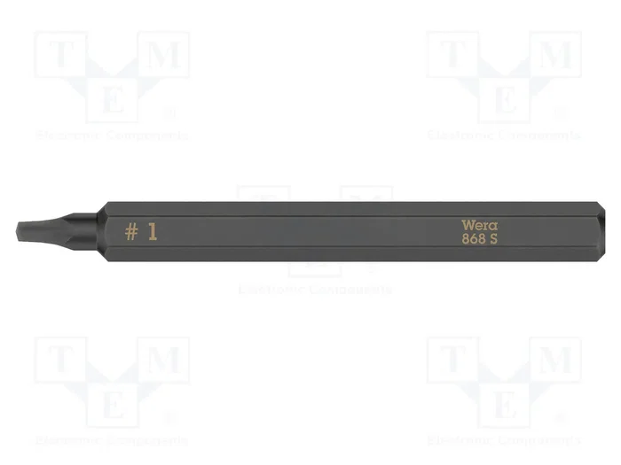 WERA Punta de destornillador cuadrada RB1 de 70 mm para impacto WERA Punta de destornillador cuadrada RB1 de 70 mm para impacto