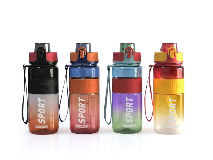 Inde Botella Sport Agua Transparente Multiusos 750 ml (12 Unidades)